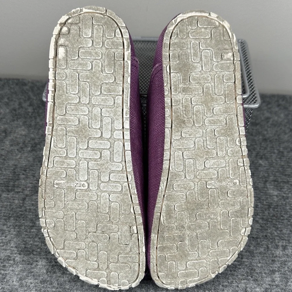 Otz Cork Lite Purple Linen Slip On Comfort Shoes EU 37 Women's 7 Boho